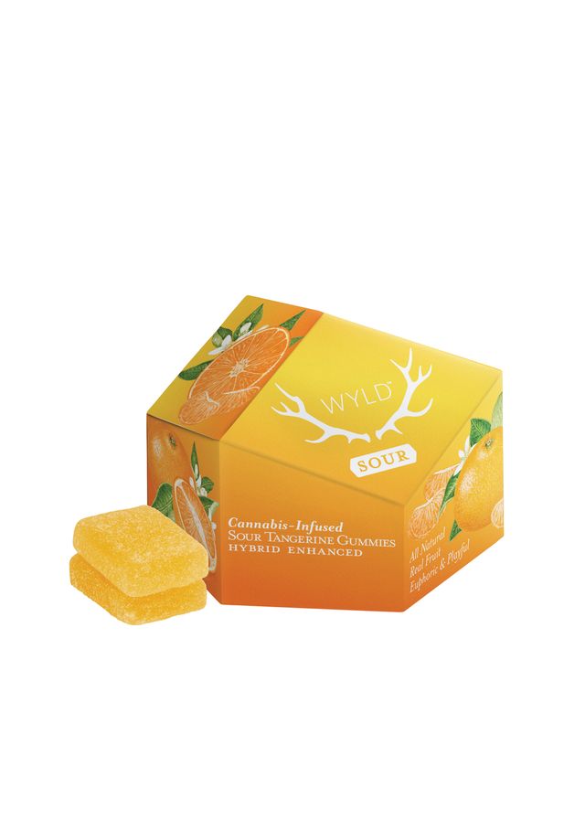 Sour Tangerine THC Gummies WYLD
